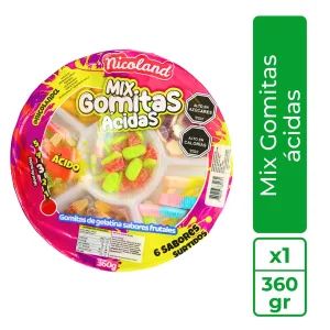 PLATO MIX GOMITAS ACIDAS 380 GR.